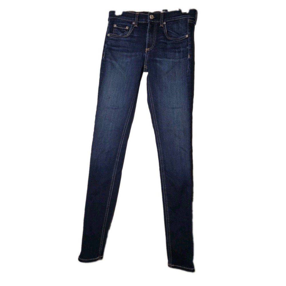 Rag & Bone Jeans Womens 26 Blue Dark Wash Skinny Stretch Denim Ladies